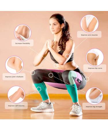 CFX Resistance Bands - Premium 3 Set Non-Slip Exercise Bands for Hips & Glutes | 3 Resistance Levels | Ideal for Home Workouts and Yoga - Green, Pink, Purple - Buy Online on GoSupps.com