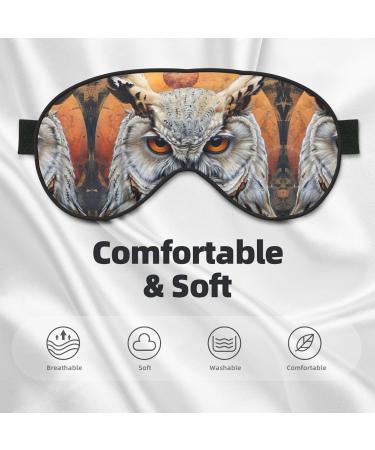 Owl Beliefs Print Unisex Sleep Mask - Double-Sided Eye Mask for Sound Sleep & Skin Care | International Shipping - Buy Online on GoSupps.com