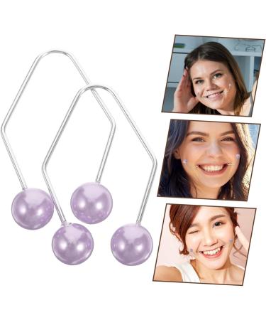 POPETPOP 1 Pair Dimple Trainer Dimples Exerciser Face Exerciser Exercise Lips Trainer Dimples Clip Beauty Smile Exerciser Facial Tool Neck Exerciser Dimples Trainer Alloy Purple Metal Maker 4.30X2.50X0.80CM Purple - Buy Online on GoSupps.com