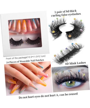 FRCOLOR 3 Sets Eyelash Manicure Set Cross Nail Set 8d - Buy Online on GoSupps.com