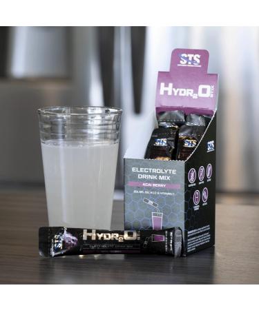 STS Hydro Stix Acai Berry Electrolyte Powder Packets - 10 Single Serve (16g) | Hydration Boost for International Shipping - Buy Online on GoSupps.com