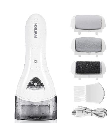 Electric Foot File Hard Skin Remover Foot Callus Remover Feet Rechargeable Pedicure Tools Dead Skin Remover Professional Foot Care with 3 Replacement Rollers