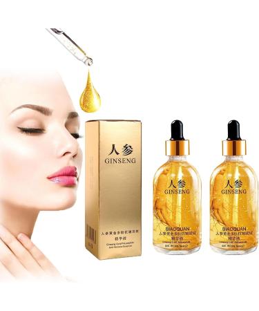 (Quick Effect) WZDYN 2023 New 100ml Ginseng Polypeptide Anti-Ageing Essence | Ginseng Gold Polypeptide Anti-Ageing Essence | Ginseng Serum | Ginseng Anti-Wrinkle Essence for Women (2pcs)