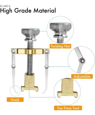 GLAMZA Ingrown Toenail Corrector Clamp - Safe & Effective Treatment Tool - Buy Online on GoSupps.com