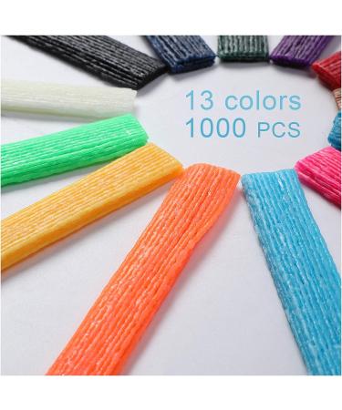UPINS 1000PCS Bendable Sticky Wax Craft Sticks | 13 Colors | Kids DIY Art Supplies with Blue Storage Bag - Buy Online on GoSupps.com