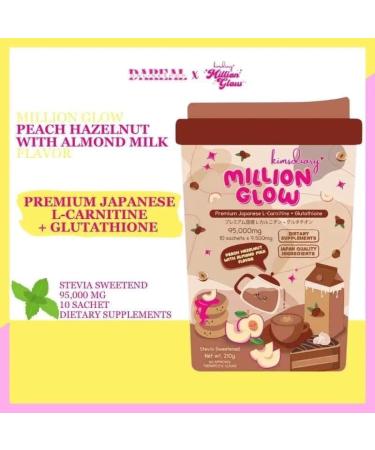 Kimsdiary Million Glow Peach Hazelnut with Almond Milk - Buy Online on GoSupps.com