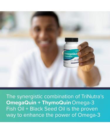 OmegaQuin High Potency Dietary Supplements for Heart Brain & Joint Support | Advance Formula of Cold Pressed Black Seed Oil with VivoMega Fish Oil | Omega 3 Supplements for Women & Men 60 Softgels 60 Count (Pack of 2) - Buy Online on GoSupps.com