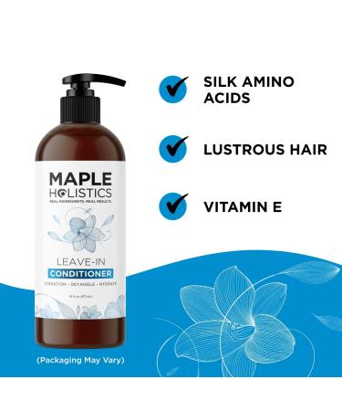 Ultra Moisturizing Leave In Conditioner for Dry Damaged Hair - Frizz Control & Curly Hair - Silk Amino Acids - 16 oz - Buy Online on GoSupps.com