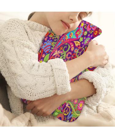2L Ethnic Paisley Flower Hot Water Bottle - Pain Relief Cold & Heat Therapy Menstrual Cramps PVC Hand & Foot Warmer - Buy Online on GoSupps.com