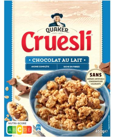 Quaker Cruesli Milk Chocolate 450g - Buy Online on GoSupps.com