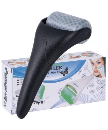 Ice Facial Roller for Face and Eyes - Puffiness Relief Skin Care Reduce Pain and Wrinkles Face Massager Tools for Men and Women - Self Care Gift Black