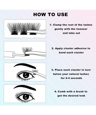 VAVALASH DIY Eyelash Extension Cluster Lashes 72 PCS - V01-D Curl 8-16mm Mix - Soft Faux Mink Silk Clusters for Easy & Light Full Lash Extension at Home - Buy Online on GoSupps.com