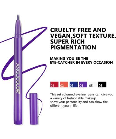 Neon Eyeliner Waterproof Cruelty- Eyeliner with Liquid | Face Makeup Supplies for Gathering Dating Halloween Stage Performance Traveling Frifer - Buy Online on GoSupps.com