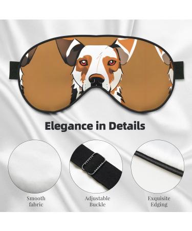 Cute Animal Farm Dog Print Double-Sided Eye Mask Soft and Light Blocking for Enhancing Sleep Quality - Buy Online on GoSupps.com