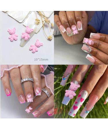 YOSOMK 64 PCS 3D Bear Nail Art Charms Resin | Cute Kawaii Nails Supplies - Buy Online on GoSupps.com