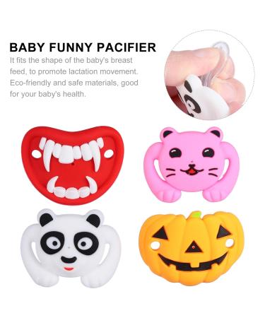 Toddmomy 4pcs Pacifier Toy - Soft Silica Gel Dummy for Newborns | Safe & Soothing International Shipping - Buy Online on GoSupps.com