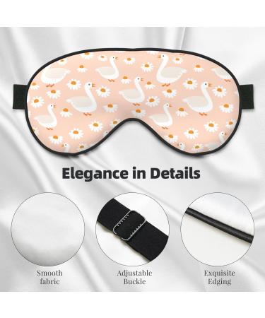 Adjustable Double-Sided Geese and Flower Sleep Mask | Soft Eye Covers for Optimal Sleep | Reduce Eye Edema - Buy Online on GoSupps.com
