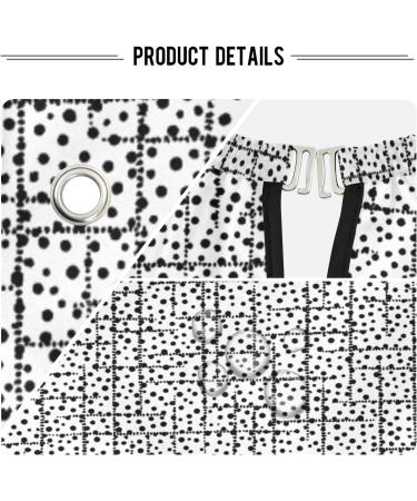 Waterproof Barber Cape - Stylish White & Black Cheetah Haircut Bib for Men & Women | Premium Hair Cutting Cape - Buy Online on GoSupps.com