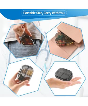 Daily Pill Organizer - Portable 4-Compartment Moisture-Proof Box for Vitamins & Medications | Cute & Functional Storage Solution - Buy Online on GoSupps.com