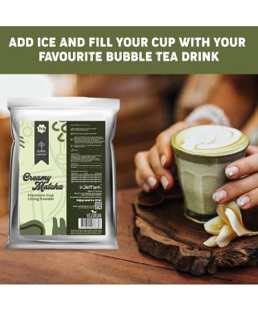 Wild Monk Creamy Matcha Cup Lining (1kg) 67 Servings Premium Cup Lining Powder Form Add Flavor to Bubble Tea & Desserts - Buy Online on GoSupps.com