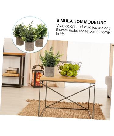 Zerodeko 3pcs Artificial Bonsai House Plants Para De Mujer Interior Flower Pots Indoor Faux Aloe Plant House Plant Pots Fake Ceramic Planter Plastic Household Small Potted Plants Office - Buy Online on GoSupps.com