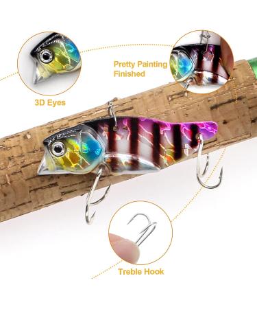 Ghanneey Fishing Spoon Lures 6pcs for Trout, Salmon, Bass, Crappie, Pike - Treble Feather Hooks and Spinner Blades Included - Buy Online on GoSupps.com