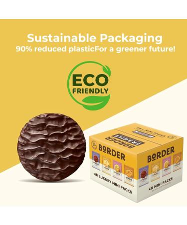 Border Biscuits Mini Pack | Individually Wrapped Delicious Crunch Cookies Assortment of Butterscotch Viennese Whirls Golden Oat Crumble Chocolate Biscuits - 48 Pack Luxury Gift Box by DIRECT MART - Buy Online on GoSupps.com