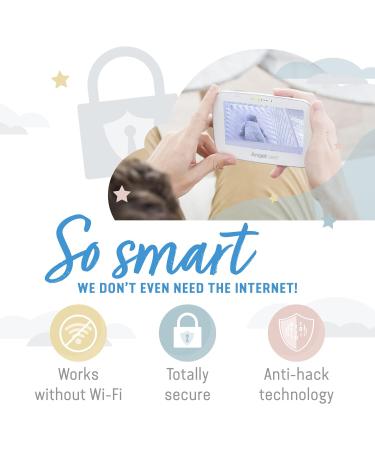 Angelcare AC527 3-in-1 Sensasure Baby Movement Monitor with Video - White - Buy Online on GoSupps.com