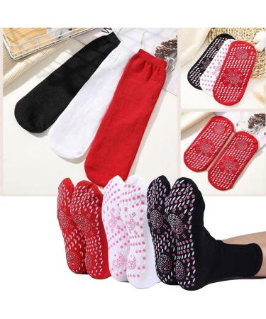 Self-Heating Tourmaline Massage Socks | Warm Therapy Socks for Winter | Breathable Foot Warmers & Frost Protection - Buy Online on GoSupps.com