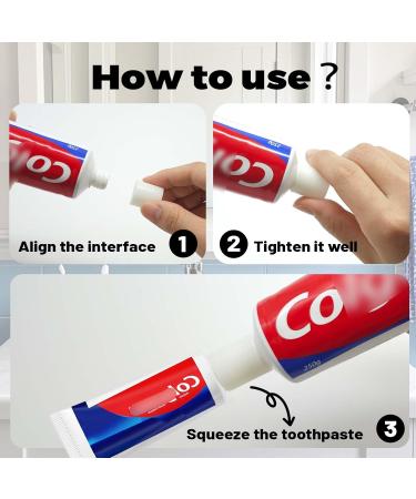 2pcs Toothpaste Refill Compatible with Colgate-to-Colgate Perfect for Refilling Travel Toothpaste&Transfer Adapters Transfer Tool for Travel Bathroom Accessories - Buy Online on GoSupps.com