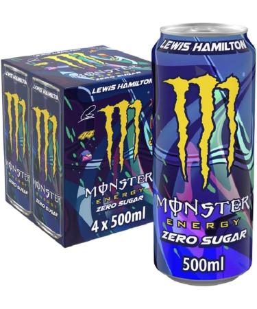 Monster Energy Lewis Hamilton Zero Sugar 4 x 500 ml - Buy Online on GoSupps.com