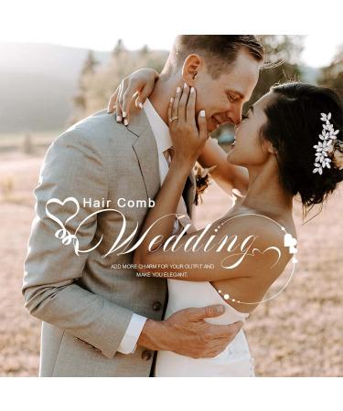 Latious Crystal Bride Wedding Hair Comb - Silver Rhinestone Bridal Hair Clip - Buy Online on GoSupps.com