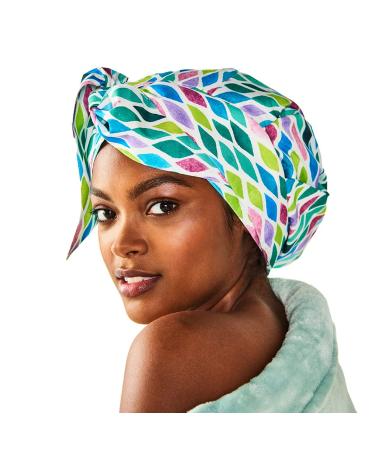 ADAMA Adjustable Shower Cap  Prevents Breakage and Preserves Style  Extra Space for Extra Voluminous Hair  Adjustable Straps  More Security and Comfort  Machine Washable  Green