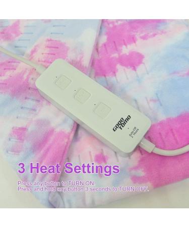 GOQOTOMO Heating Pad - Fast-Heating Technology for Pain Relief - Moist/Dry Heat Therapy - Auto-Off Hot Pad - Colorful - Buy Online on GoSupps.com
