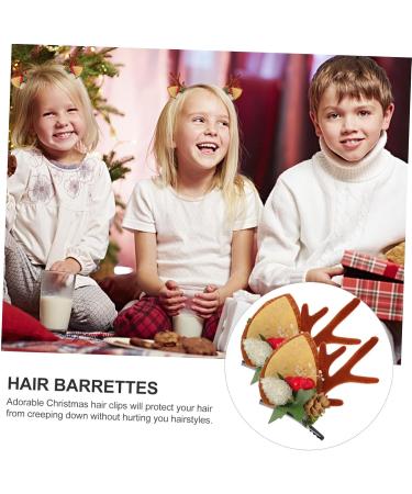 FRCOLOR Christmas Hair Decorations 3 Pairs Christmas Hair Clips Holiday Hair Accessories Reindeer Hair Clips Seasonal Hair Clips Hair Accessories for Kids s Alligator Clip Child Felt - Buy Online on GoSupps.com