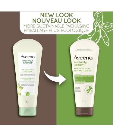 Aveeno Face Face scrub positively Radiant Skin Brightening Daily Facial Exfoliator for Dark Spots With soy extract Oil free non-comedogenic 198 Grams 198 g (Pack of 1) - Buy Online on GoSupps.com