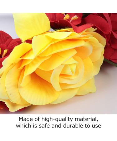 Healvian Gothic Hair Accessories Halloween Flower Crown Headdress Hair Rose Flower Hair Bands for Halloween Costume blue - Buy Online on GoSupps.com