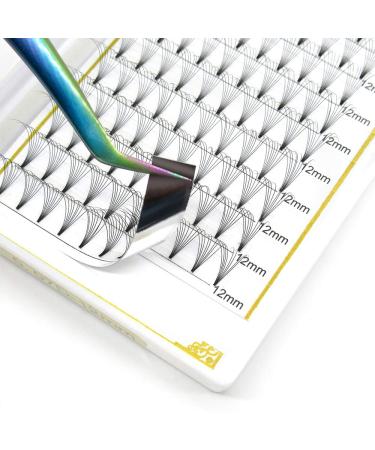 Shop 8D Eyelash Extensions | Ready Fan 8D-C-07-12 Silk Lashes - .07/.10mm C D Curl | International Shipping - Buy Online on GoSupps.com