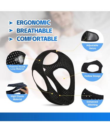 Buy Sno-Stopper Anti Snoring Chin Strap - Adjustable Breathable Headband for Men & Women | Effective Snoring Solution for Better Sleep - Buy Online on GoSupps.com