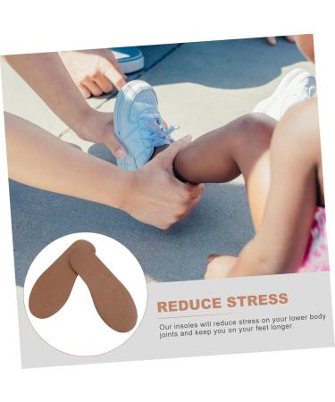 FOMIYES Kids Shoe Inserts | Child Insoles & Cushions for Comfort | Brown Insoles for Children - Buy Online on GoSupps.com