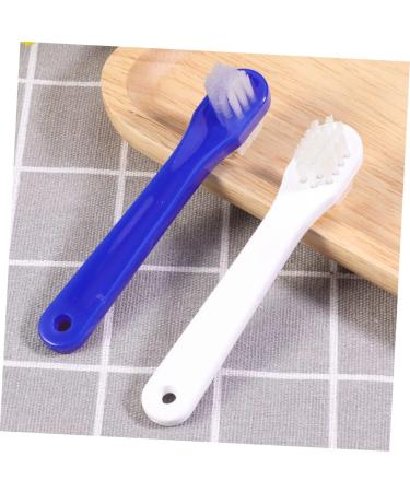 Frcolor Double Head Toothbrush Set - 4 Pack for Prosthesis & Artificial Teeth Cleaning | Dual-Sided Brush for Optimal Oral Care - Buy Online on GoSupps.com