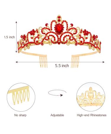 Happy Birthday Queen Tiara & Red Sash - Perfect Women's Birthday Party Supplies & Decorations - Buy Online on GoSupps.com