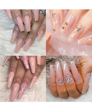 Rosalind Pink Poly Nail Gel 80ml | Soft Pink Nail Extension Gel for DIY & Salon | Quick Building Acrylic Nail Art - Buy Online on GoSupps.com