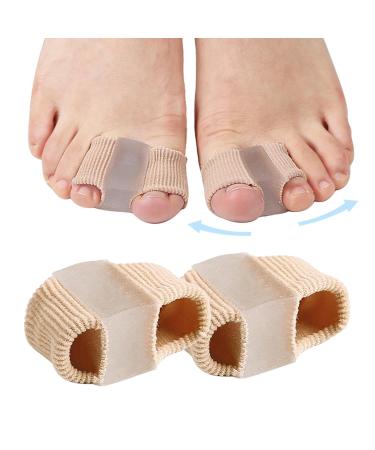 Toe Separator Gel for Men & Women - Breathable Universal Fit 2 Pieces (L 3.2x1.8x2.2 cm) - Pain Relief & Comfort - Buy Online on GoSupps.com