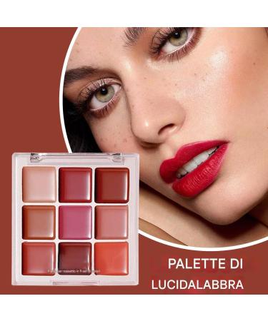  Nexusectar Lip Palette - 0.85g Lip Palette 9 Shades Waterproof Matte Texture Luxurious Matte Finish | Long-lasting non-sticky cosmetics for girls teens party makeup - Buy Online on GoSupps.com