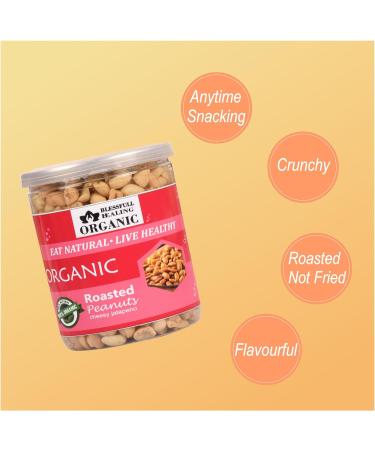 Blessfull Healing Organic Natural Vegan Cheesy Chipotle Roasted Peanuts Crunchy Healthy Snacks 300 Gram - Buy Online on GoSupps.com