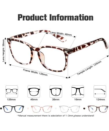 2 Pack Kids Blue Light Blocking Glasses - Unbreakable Computer Screen Eyewear for Boys & Girls (Transparent Pink + Leopard) - Buy Online on GoSupps.com