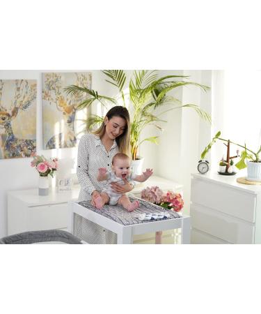 4 Pack Pure Cotton Black and White Baby Changing Pad Covers | Machine Washable | Gender Neutral | Diaper Changing Pad Cover Sheets - Buy Online on GoSupps.com