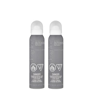 DESIGNLINE Refresh and Texture Spray 2 Pack 4.5 oz - Regis lightweight invisible formula that creates fullness and airy texture with a flexible medium hold (2 Pack) (4.5 oz)