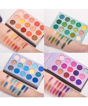 60 Colors Eyeshadow Palette - Highly Pigmented 4 in 1 Makeup Set with Glitter, Metallic, Matte, and Shimmer Shades - Easy to Blend Multicolor Eye Shadow Powder - Buy Online on GoSupps.com